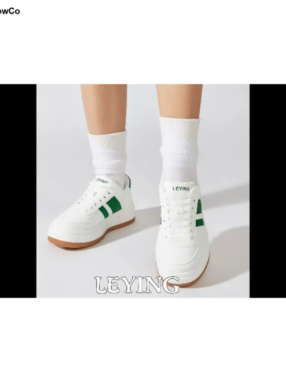 Classic Retro Platform Tennis Shoes - Lightweight Lace-Up Faux Leather